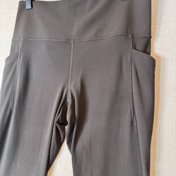 Athleta Salutation Stash Mesh 7/8 Tight Brown M High Rise Leggings - Picture 4 of 10